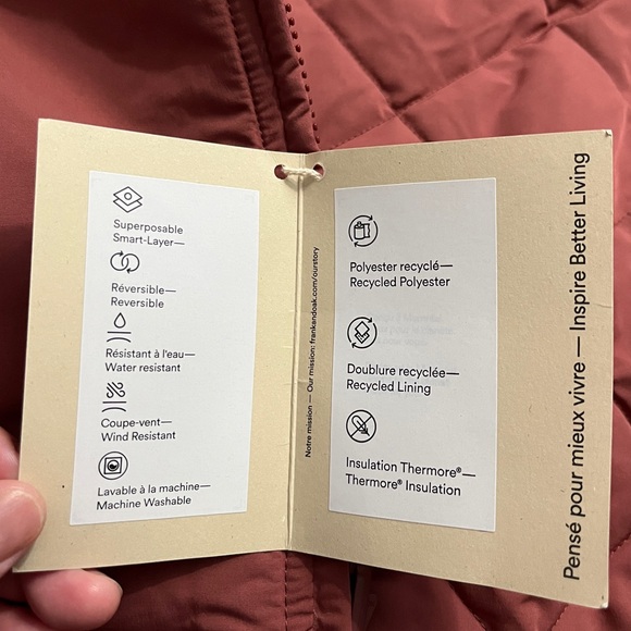 NWT - Frank & Oak Men's Reversible The Varsity Skyline Bomber Jacket - Size L - Picture 16 of 16